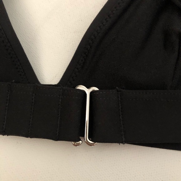 Zinke Cross Back Black Bikini Top Sz S - Picture 2 of 4